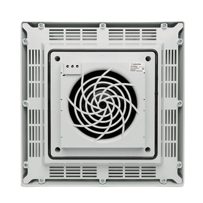 Roof fan, switchboard fan, 400m3/h, 230VAC, 364x364x107mm, IP54, PTS4000