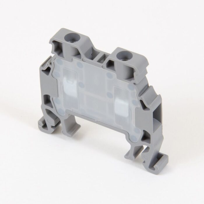ONKA 1.5mm2 Screw rail connector terminal block DIN rail terminal 2-wire grey, 1010002