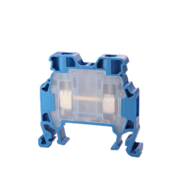 ONKA 4mm2 Screw rail connector terminal block DIN rail terminal 2-wire blue, 1010025