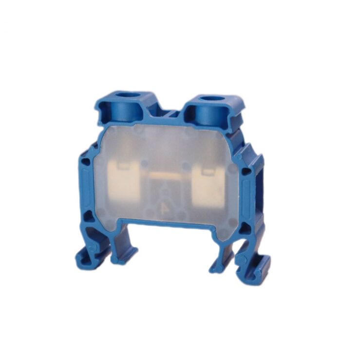 ONKA 10mm2 Screw rail connector terminal block DIN rail terminal 2-wire blue, 1010045