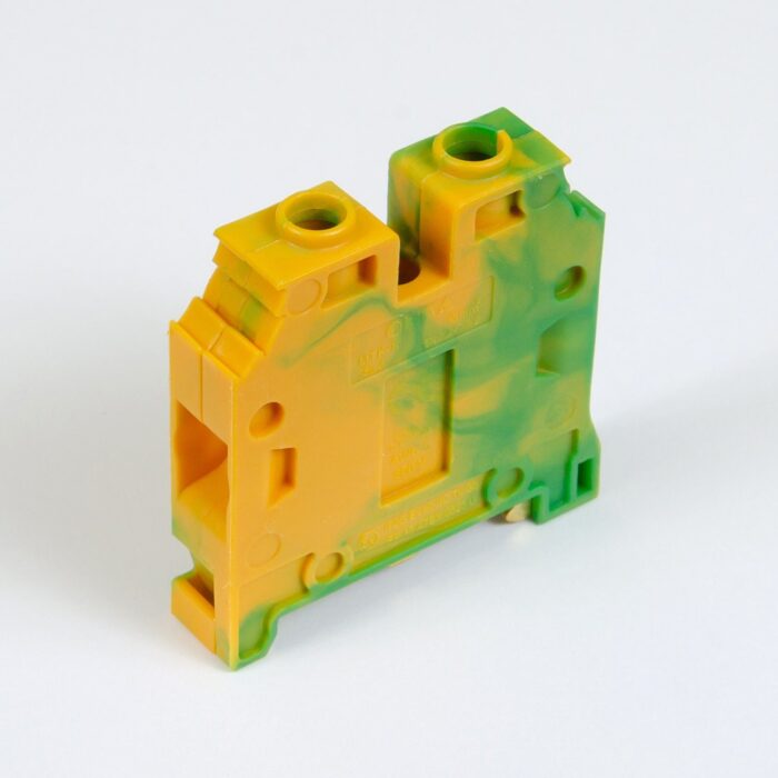 ONKA 16mm2 PE Screw rail connector terminal block DIN rail terminal 2-wire grey, 1010532