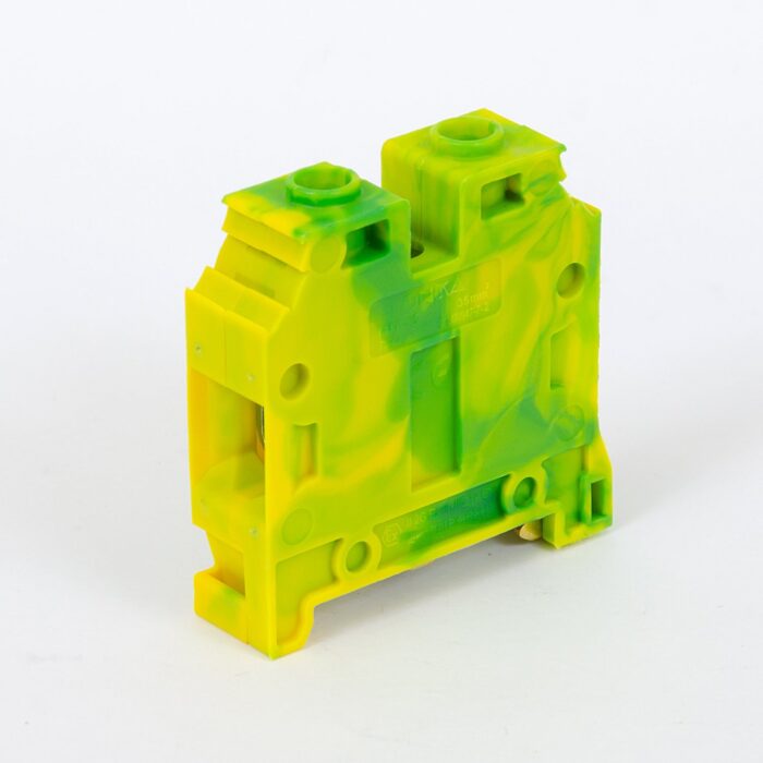 ONKA 35mm2 PE Screw rail connector terminal block DIN rail terminal 2-wire grey, 1010533