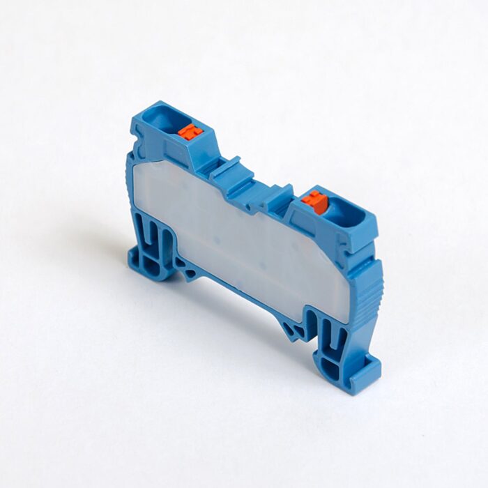 ONKA 4mm2 spring rail connector terminal block DIN rail terminal 2-wire blue, 1020027
