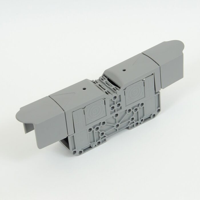 ONKA 150mm2 M12 Screw rail connector terminal block DIN rail terminal with protective cover, grey, 1030088