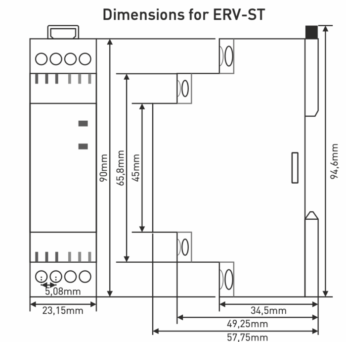 Bistable memory relay / Start-Stop relay, pulse pulse / Pulse switch