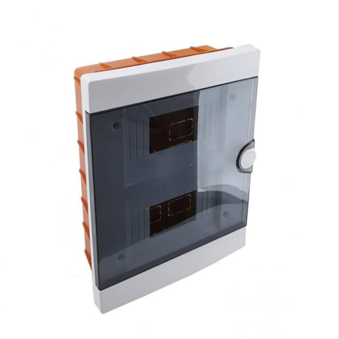 ARS Modular switchboard 16 MOD (16 fuses), plastic flush-mounted switch cabinet, transparent door IP40, 341206