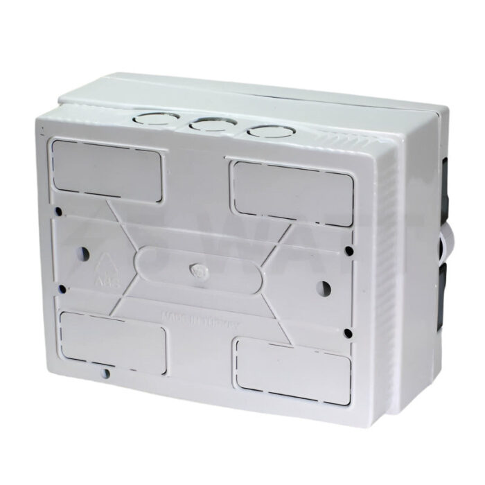 ARS Modular switchboard 16 MOD (16 fuses), surface-mounted switch cabinet, plastic, transparent door IP40, 346124