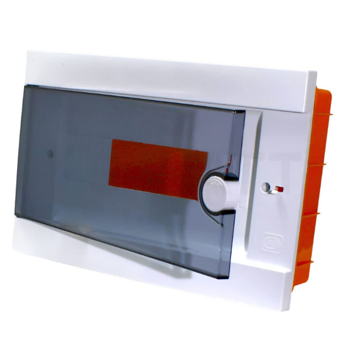 ARS Modular switchboard 2-6 MOD (2-6 fuses), plastic flush-mounted switch cabinet, transparent door IP40, 341213