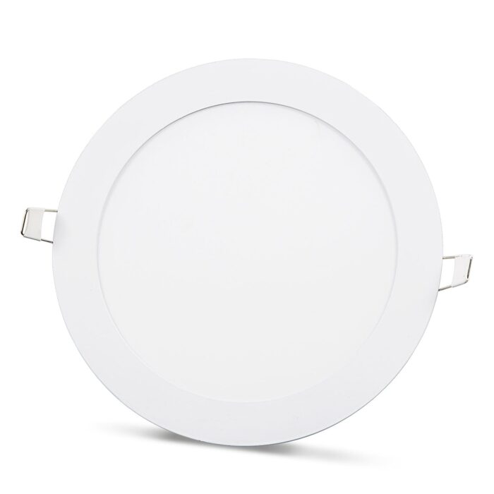 2 pcs - SLIM LED panel cold white /6500K 18W / 1620Lm round recessed round (power supply included) 6500K YL10-1800