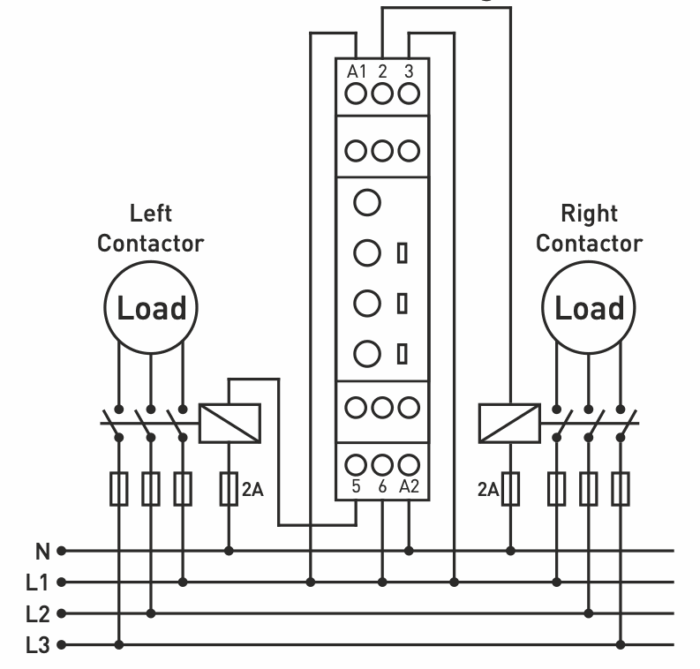 Time reversal reverse cyclic relay 230V AC