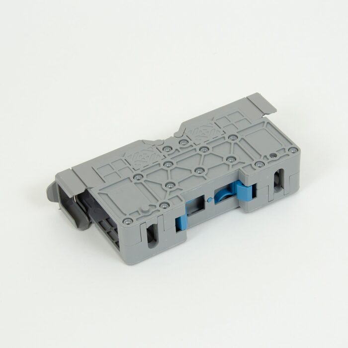 ONKA 50mm2 M8 Screw rail connector terminal block DIN rail terminal with protective cover, grey, 1030031