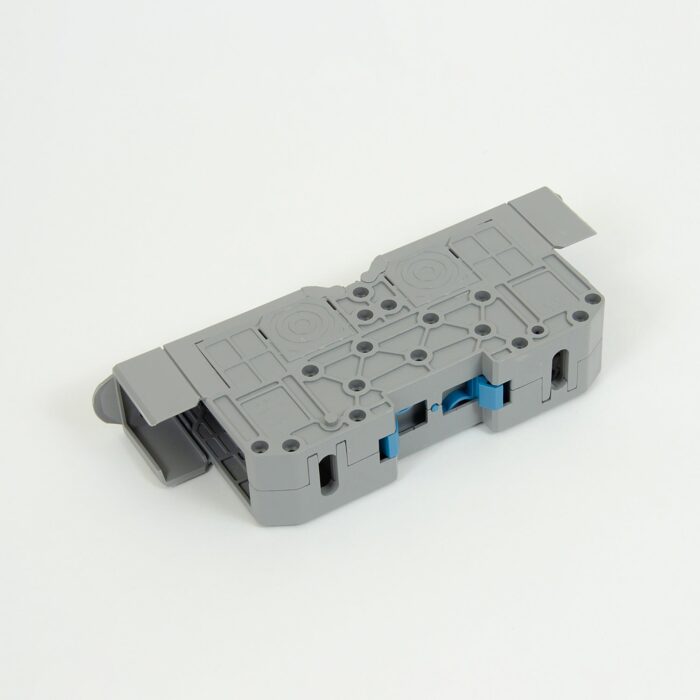 ONKA 95mm2 M8 Screw rail connector terminal block DIN rail terminal with protective cover, grey, 1030059