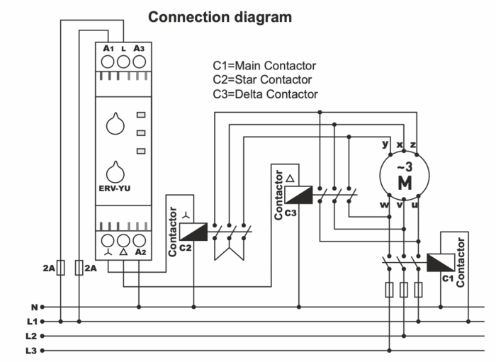 Automatic Star-Triangle Switch / Star-Triangle Time Relay