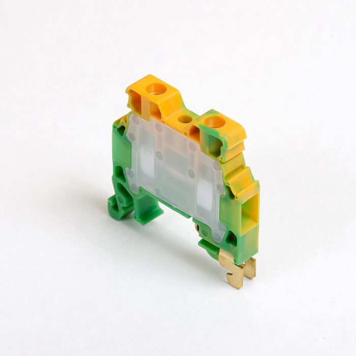 ONKA 4mm2 PE Screw rail connector terminal block DIN rail terminal 2-wire grey, 1010220