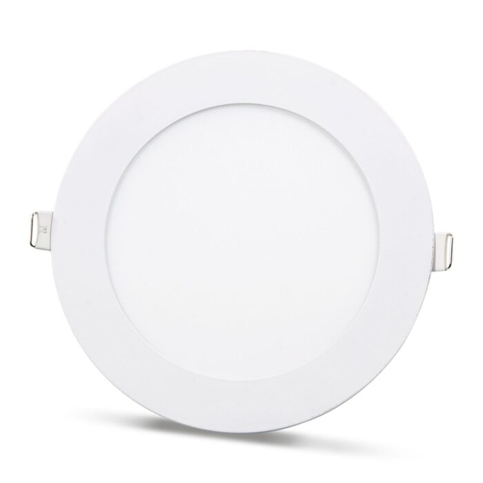 2 pcs - white SLIM LED panel 9W / 810 Lm circular recessed round (power supply included) 4000K YL10-0907