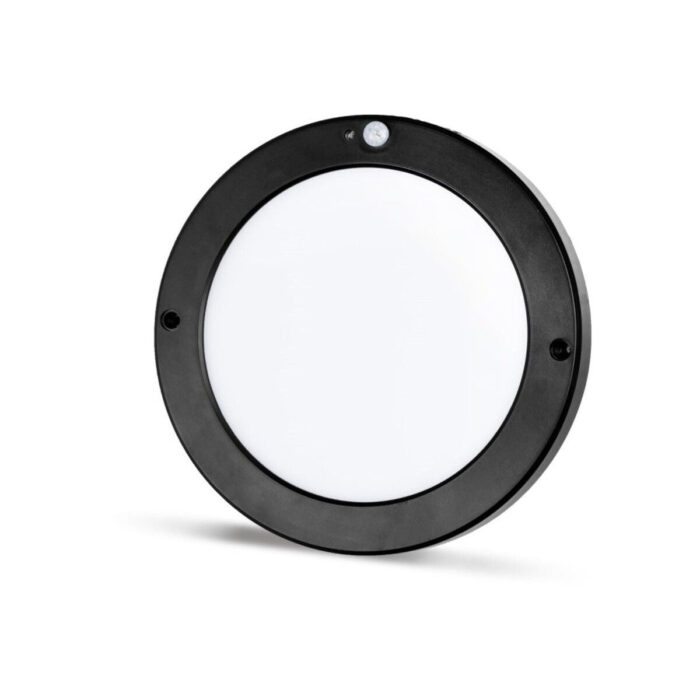 Slim black bezel LED 20W slim ceiling light plafoniera with PIR motion sensor circular cold white / 6500K YL14-1810-S