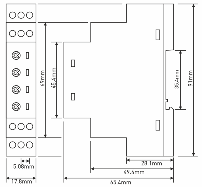 Time reversal reverse cyclic relay 230V AC