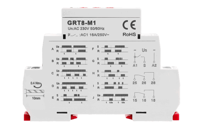 GEYA GRT8-M1 Multifunction time relay 16A AC/DC12V-240V