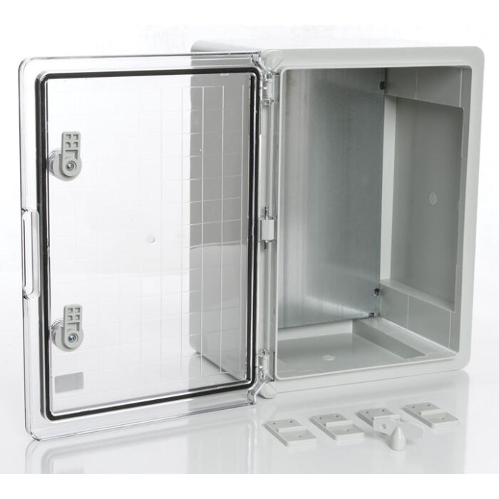 Plastic transparent switchboard door 300x400x220mm IP65 PP3015