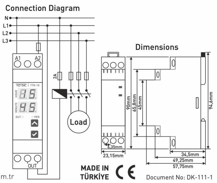 Digital DIN rail timer 24h 230 V/AC 16A/250V/4000VA astronomical switches