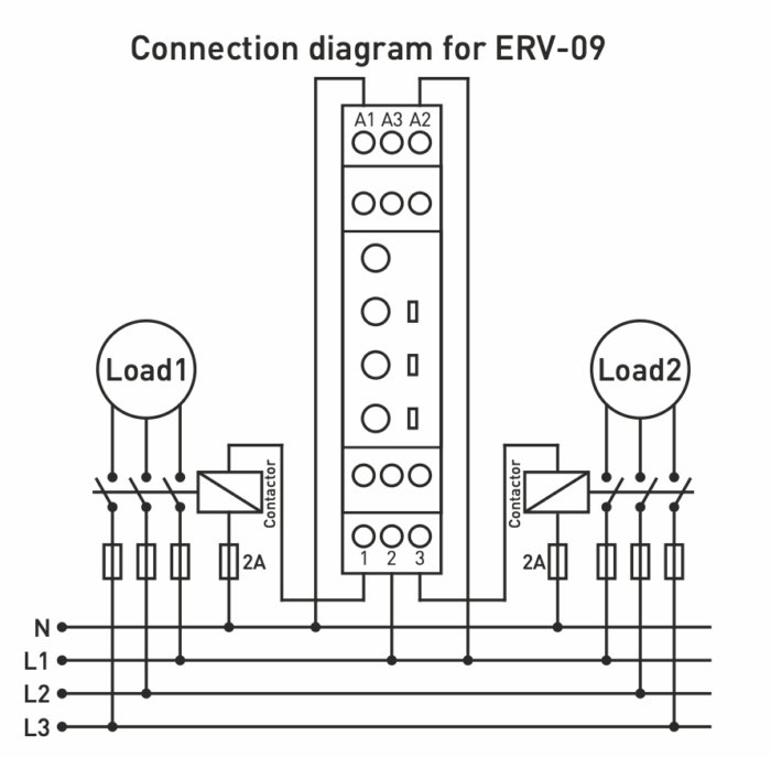 Asymmetric cycler / Time cycling relay with two displays -12VDC,230VAC