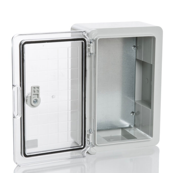 Transparent plastic doors