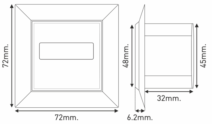 Operating hours counter with LCD display 24AC/DC 230VAC