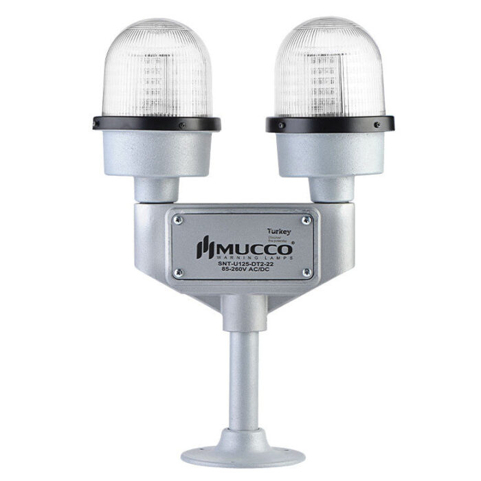 Double beacon flashing in obstacle / one light in standby mode