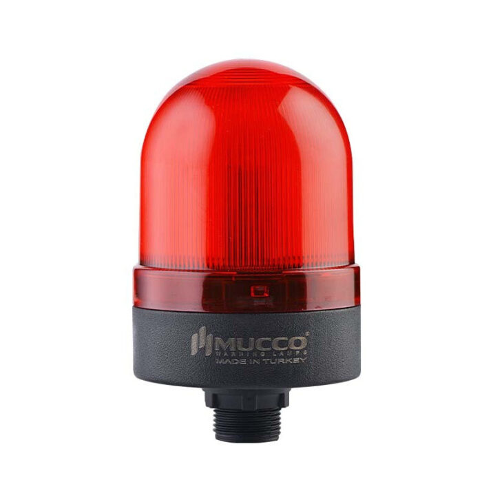 Signal beacon SNT-S725 with buzzer, ø70 mm, nut connection, 40-250 V AC/DC