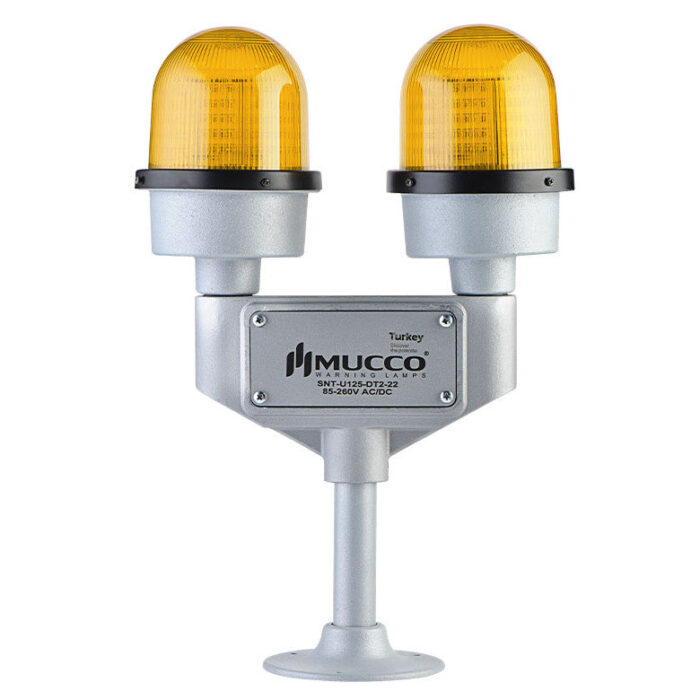 Double beacon flashing in obstacle / one light in standby mode