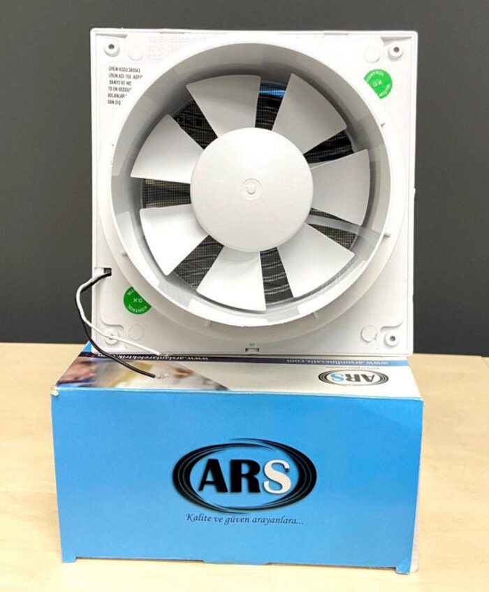 Alize ARS- white wall mounted axial bathroom / WC fan white with grille quiet 100mm, 90 m3/h, 348562