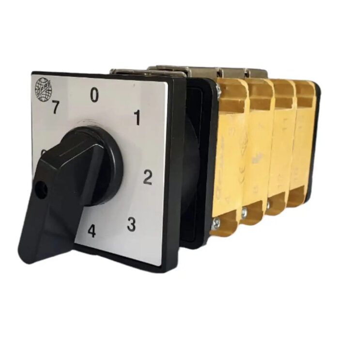 Step switch 0-1-2-3-4-5-6-7 degree rotary switch , 1 pole, 10-160A