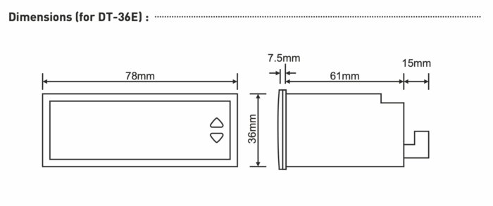 High precision temperature controller for panel mounting ON - OFF up to 600ºC