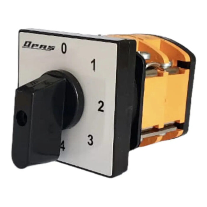 Step switch 0-1-2-3-4 degree rotary switch, 1-2 poles, 10-160A