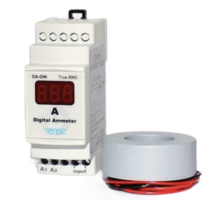 DA-DIN Digital ammeter for AC 100 or 250 amps