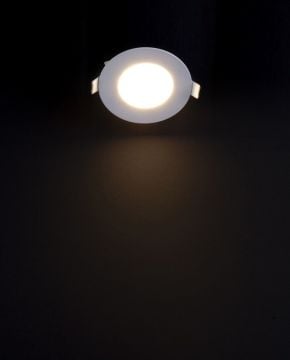 2 pcs - round LED panel 6W / 540Lm cold white circular recessed (power supply included) 6500K YL10-0600 2 pcs - round LED panel 6W / 540Lm cold white circular recessed (power supply included) 6500K YL10-0600