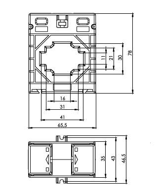 ONKA Current Transformer - CURRENT TRANSFORMER 300/5A, 40MM, CLASS 0.5S, 1.5VA (TK403005302 / 80011765) ONKA Current Transformer - CURRENT TRANSFORMER 300/5A, 40MM, CLASS 0.5S, 1.5VA (TK403005302 / 80011765)