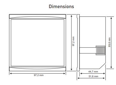 Digital Current Indicator Three Phase Panel Ammeter Three Phase Built-in Digital Current Indicator Three Phase Panel Ammeter Three Phase Built-in