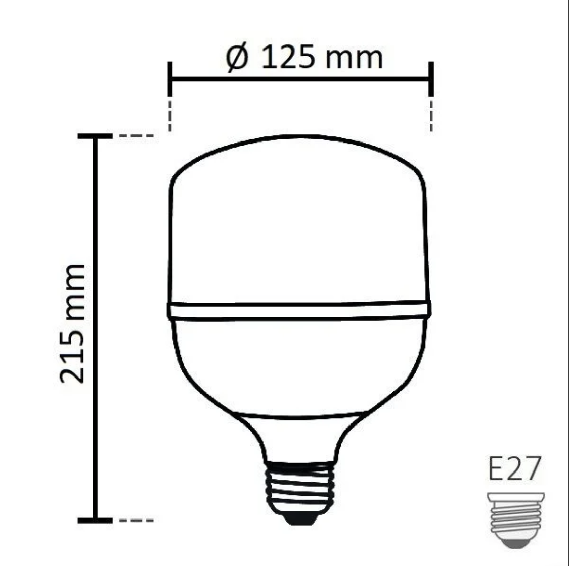 NOAS 50W (350W) LED bulb TORCH type, Cold white / 6500K, 4290 Lm, YL95-5001 NOAS 50W (350W) LED bulb TORCH type, Cold white / 6500K, 4290 Lm, YL95-5001