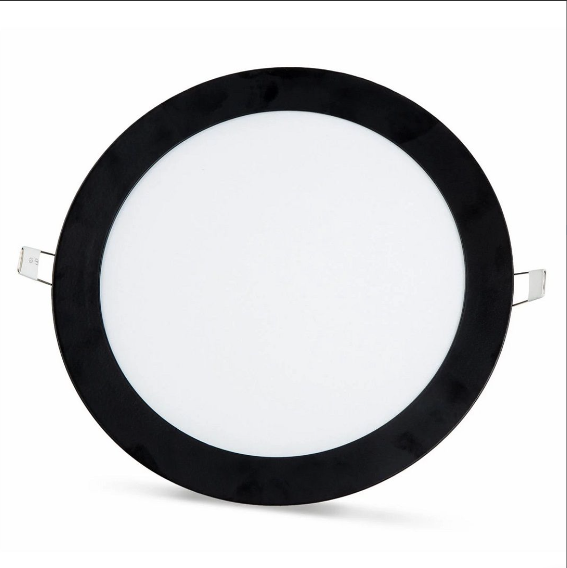 2 pcs - SLIM LED panel black frame cold white /6500K 18W / 1620Lm round recessed round (power supply included) 6500K YL10-1800-S 2 pcs - SLIM LED panel black frame cold white /6500K 18W / 1620Lm round recessed round (power supply included) 6500K YL10-1800-S