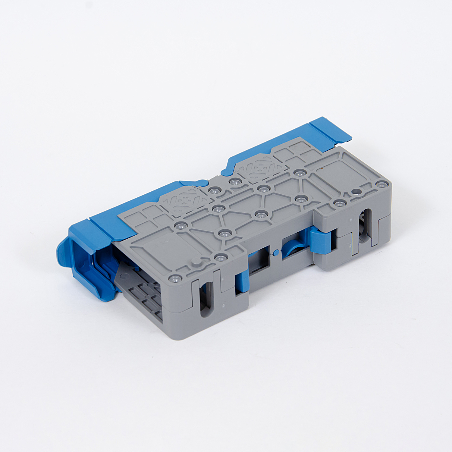 ONKA 50mm2 M8 Screw rail connector terminal block DIN rail terminal with protective cover, blue, 1030034 ONKA 50mm2 M8 Screw rail connector terminal block DIN rail terminal with protective cover, blue, 1030034