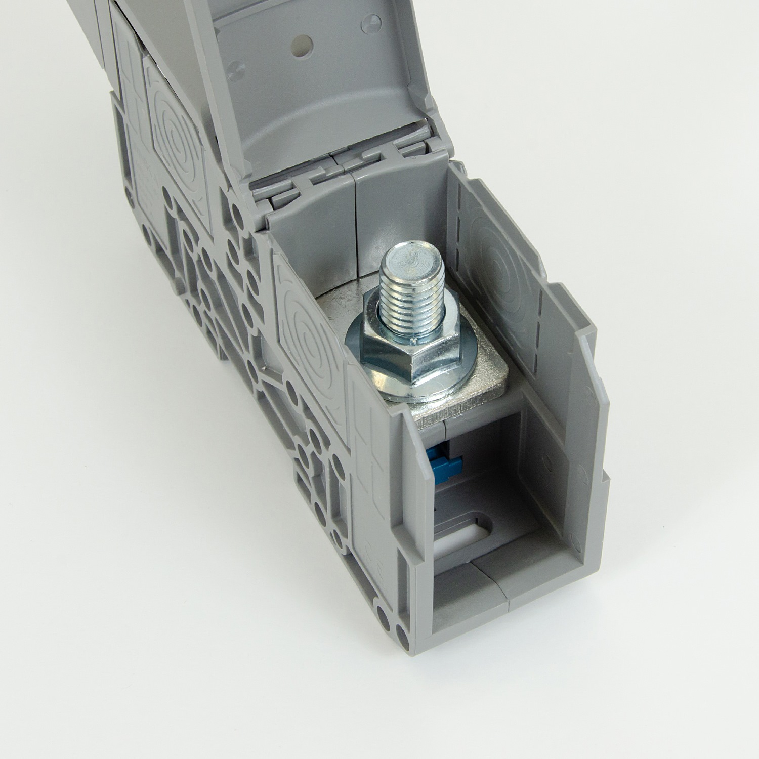 ONKA 150mm2 M12 Screw rail connector terminal block DIN rail terminal with protective cover, grey, 1030088 ONKA 150mm2 M12 Screw rail connector terminal block DIN rail terminal with protective cover, grey, 1030088