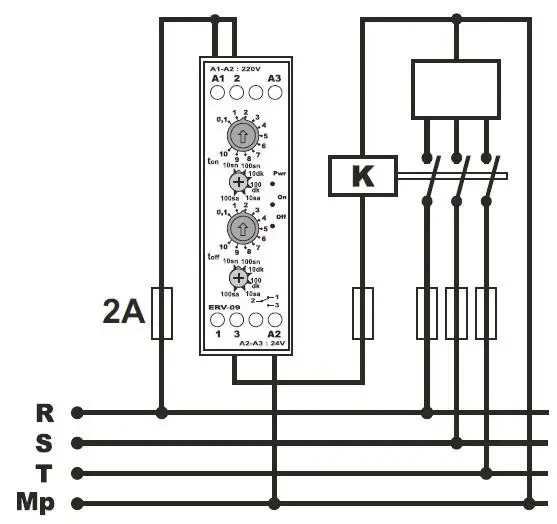 Asymmetric cycler / Time cycling relay with two displays -12VDC,230VAC Asymmetric cycler / Time cycling relay with two displays -12VDC,230VAC