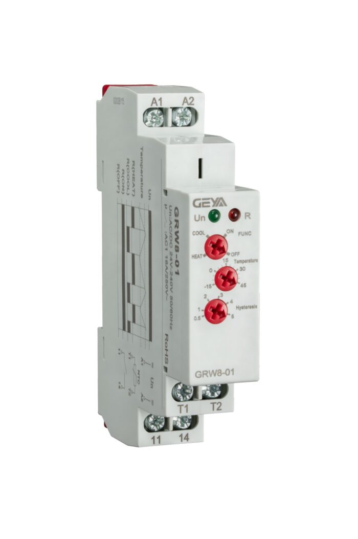 GEYA GRW8-01 Relay for temperature control with waterproof sensor AC/DC24V-240V 16A