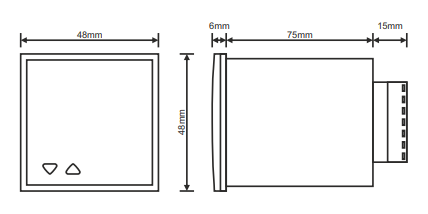 Time cyclic + ON-DELAY relay LED display for panel/door mounting Time cyclic + ON-DELAY relay LED display for panel/door mounting