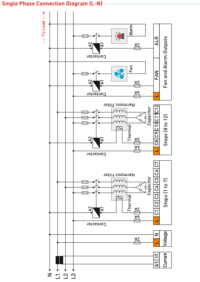 12 level reactive power controller with LED screen 12 level reactive power controller with LED screen