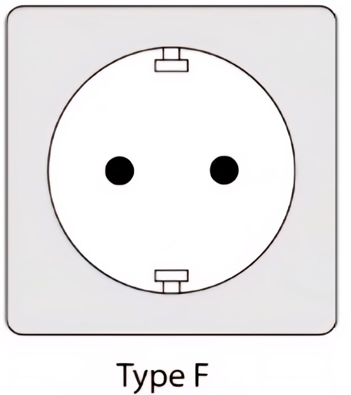Compact cassette roller extension cable, 5m cable with 4 sockets IP20 + thermal fuse + child fuse, 3x1mm2, SCHUKO type earthing , PHE-05310-F