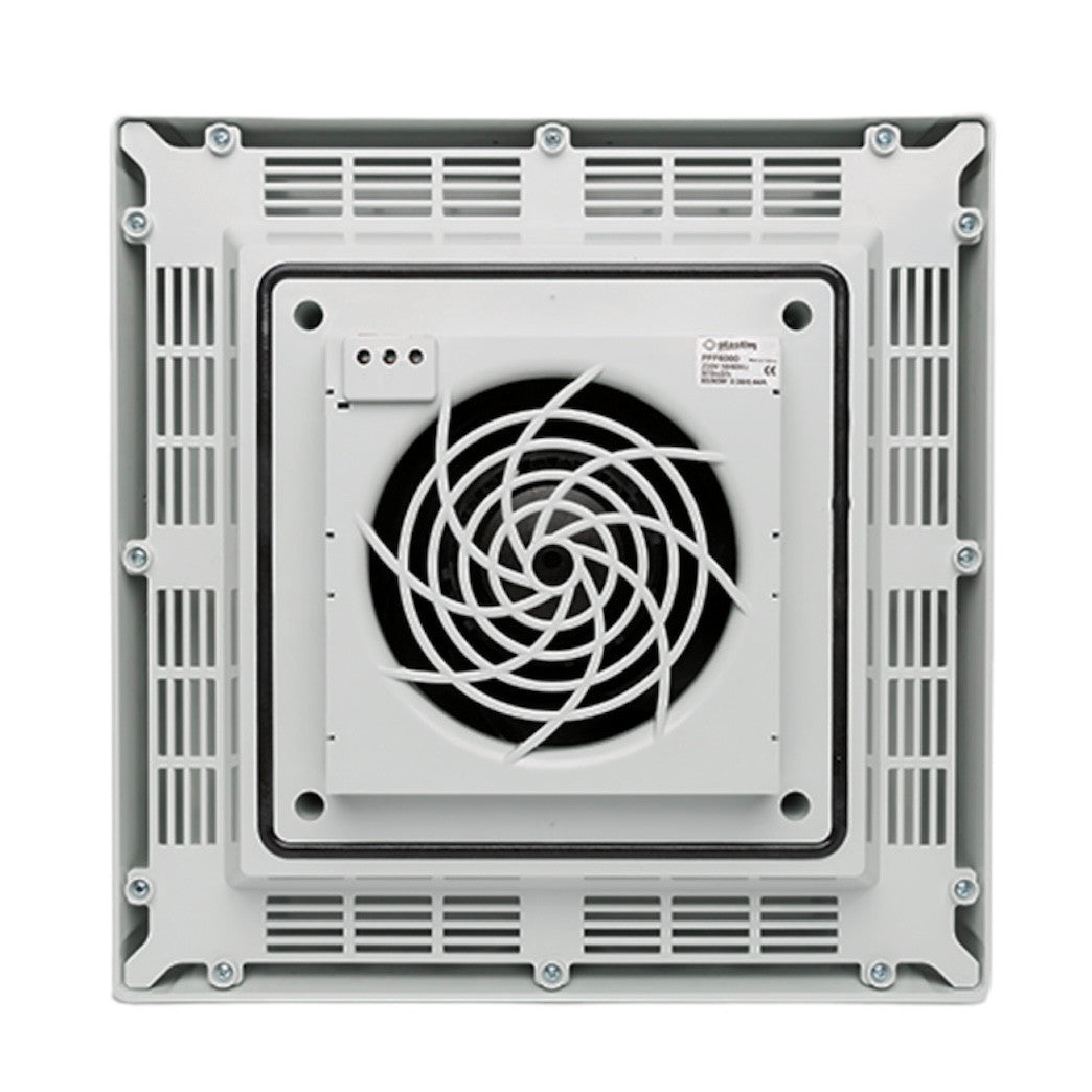Roof fan, switchboard fan, 400m3/h, 230VAC, 364x364x107mm, IP54, PTS4000 Roof fan, switchboard fan, 400m3/h, 230VAC, 364x364x107mm, IP54, PTS4000