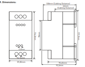 Pump protection against dry running, DIN submersible pump controller Pump protection against dry running, DIN submersible pump controller