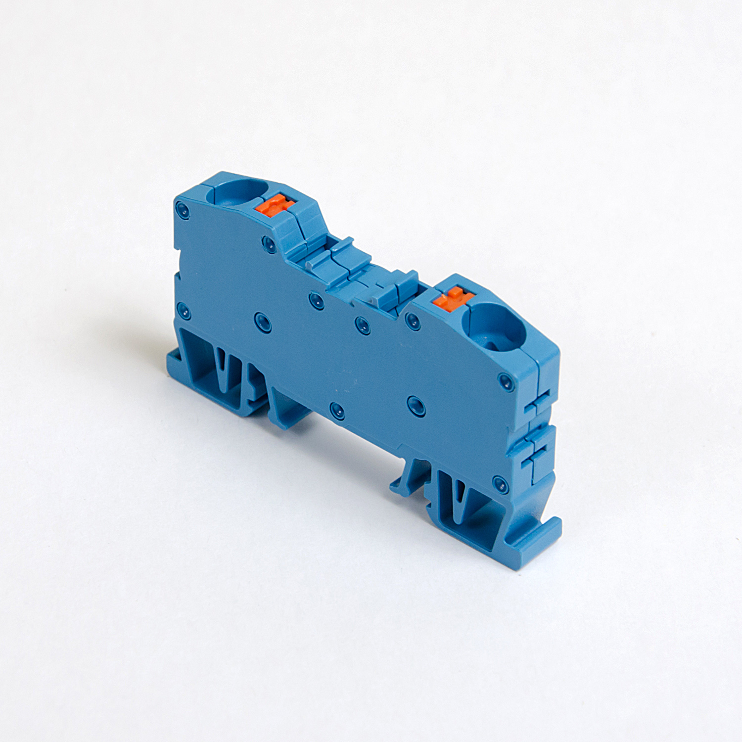 ONKA 10mm2 spring rail connector terminal block DIN rail terminal 2-wire blue, 1020047 ONKA 10mm2 spring rail connector terminal block DIN rail terminal 2-wire blue, 1020047